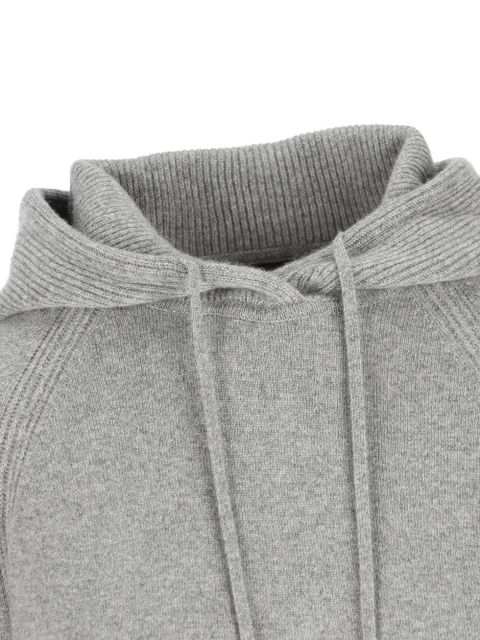 Loro Piana Merano ribbed-detailed hoodie - Grey