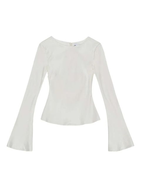 GANNI long-sleeve blouse - White