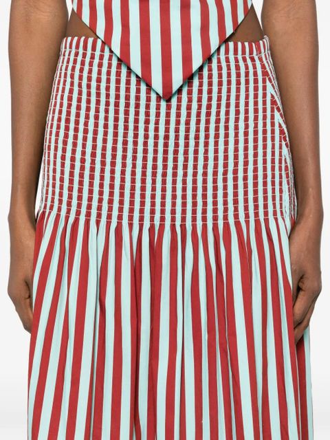 Simon Miller striped maxi skirt - Red