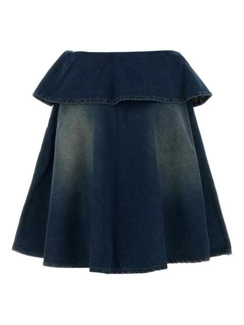 Gimaguas ruffled mini skirt - Blue