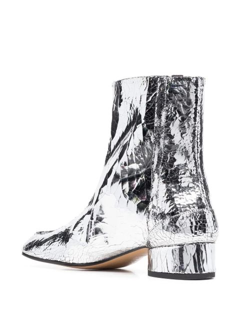 Maison Margiela Tabi 30mm mirror-effect ankle boots - Grey