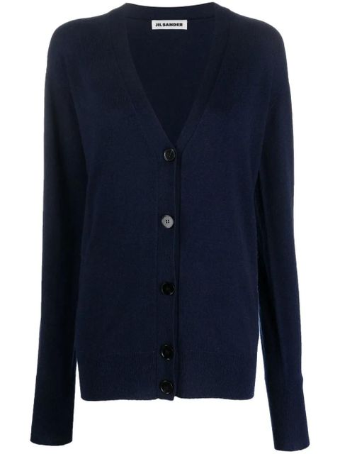 Jil Sander button-down cashmere cardigan - Blue - zdjęcie produktu nr 1