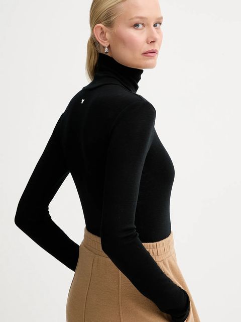 Weekend Max Mara longsleeve z dodatkiem wełny TESEO