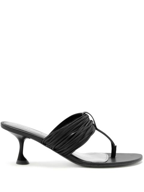 Proenza Schouler pleated-detail heeled sandals - Black - zdjęcie produktu nr 1