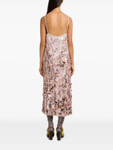 Marni sequin midi dress - Neutrals