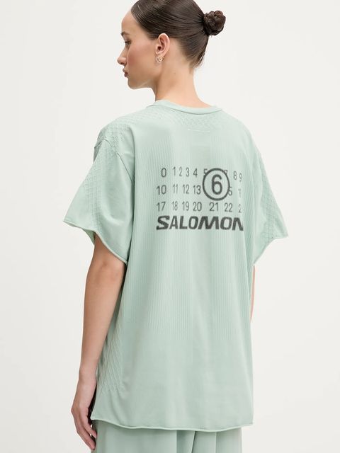 MM6 Maison Margiela x Salomon t-shirt damski kolor zielony S52GC0345