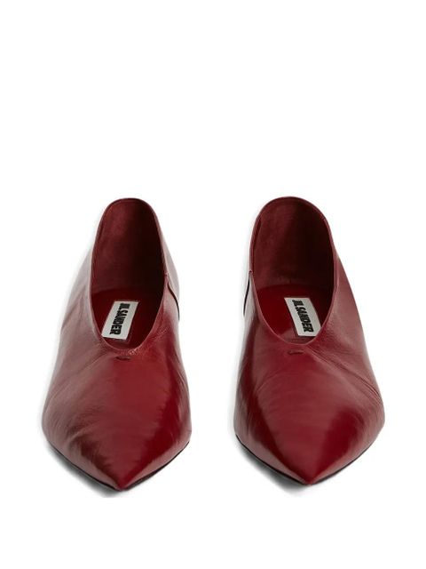 Jil Sander leather pumps - Red - zdjęcie produktu nr 2