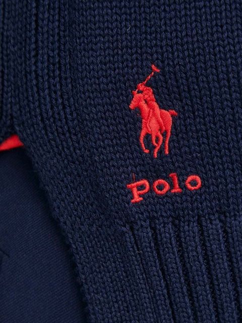 Polo Ralph Lauren sweter bawełniany kolor granatowy lekki 211898583