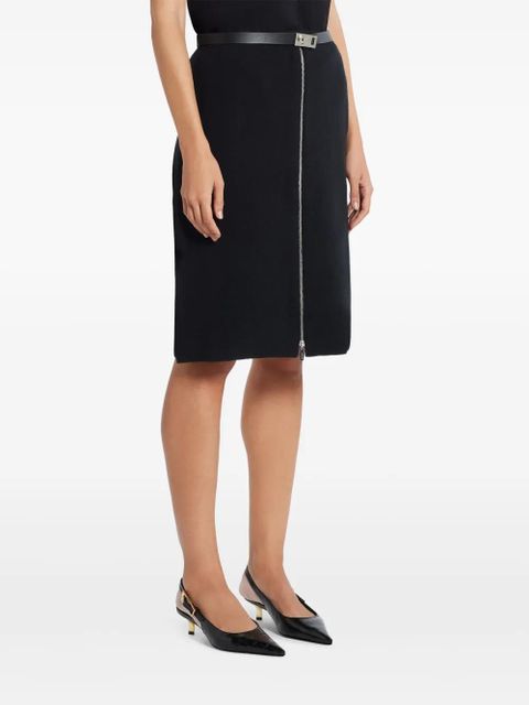 Ferragamo logo buckle skirt - Black