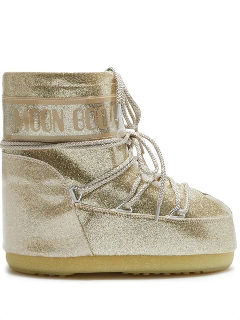 Moon Boot Icon Low Glitter boots - Gold - zdjęcie produktu nr 1