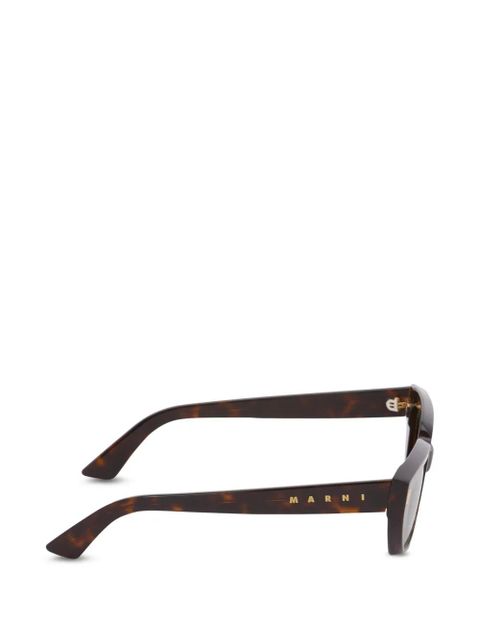 Marni Eyewear tortoiseshell-effect sunglasses - Brown