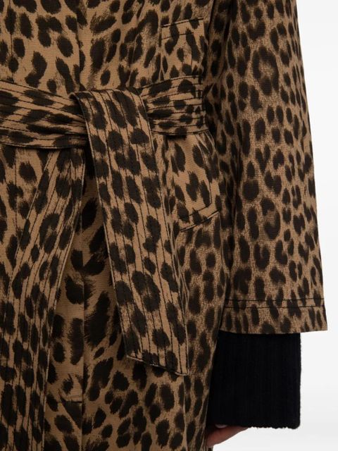 Zadig&Voltaire leopard-print belted coat - Neutrals