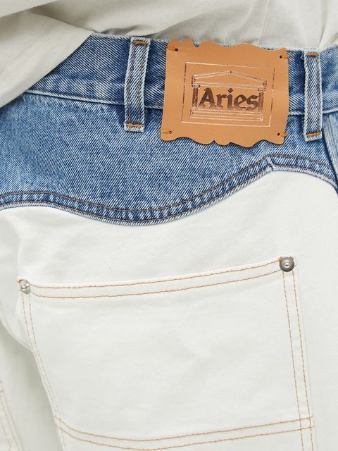 Aries szorty jeansowe Patchwork Western Carpenter Shorts