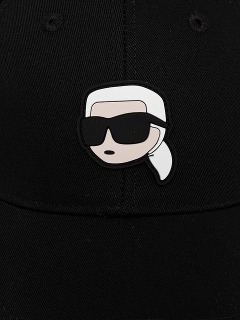 Karl Lagerfeld czapka z daszkiem bawełniana IKON