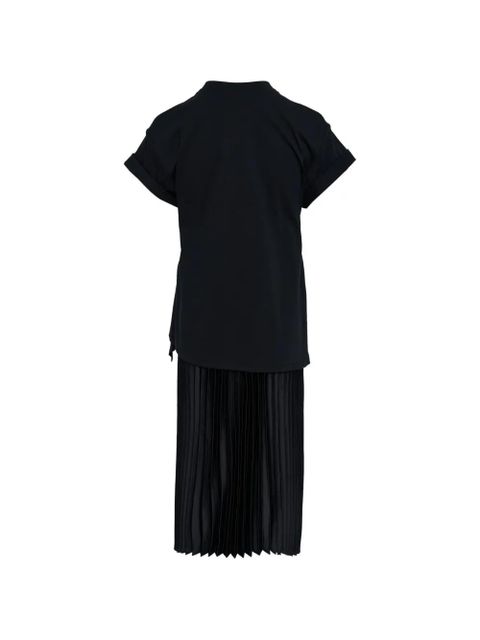 3.1 Phillip Lim pleated layered T-shirt dress - Black - zdjęcie produktu nr 2