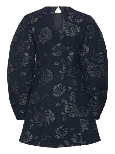 ROTATE BIRGER CHRISTENSEN floral-jacquard mini dress - Blue - zdjęcie produktu nr 2