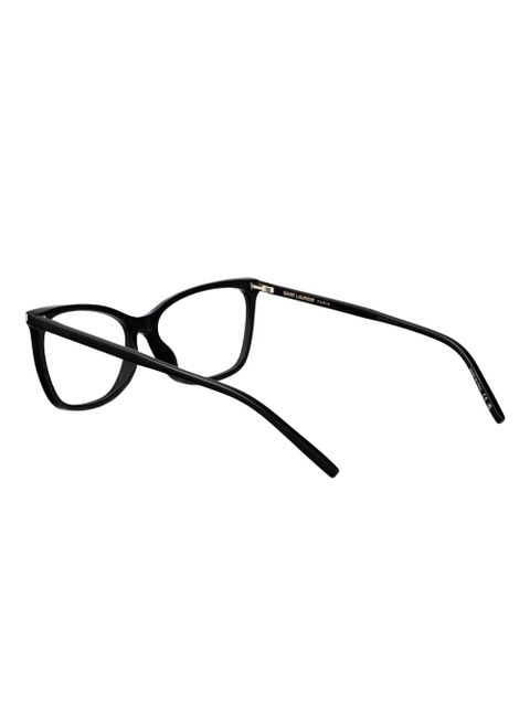 Saint Laurent Eyewear rectangle-frame glasses - Black - zdjęcie produktu nr 2
