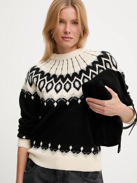 Answear Lab sweter z kaszmirem kolor czarny z golfem - zdjęcie produktu nr 1