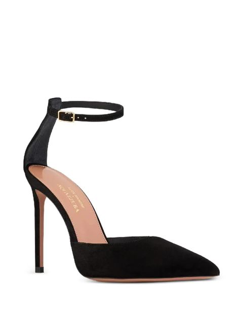 Aquazzura x Alex Rivière 105mm D'orsay pointed ankle-strap pumps - Black