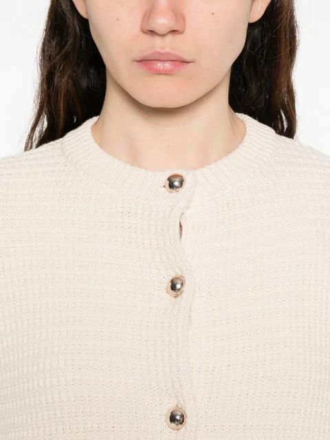 Weekend Max Mara front-pocket buttoned cardigan - Neutrals