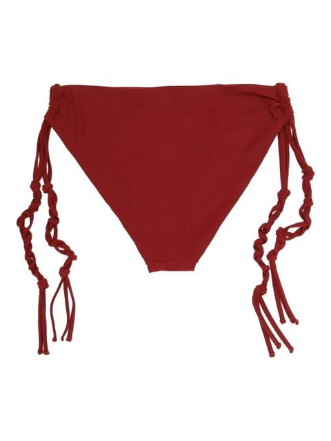 Jil Sander tie-detail bikini bottoms - Red - zdjęcie produktu nr 2