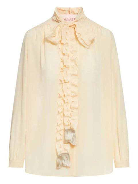 Valentino Garavani crepe de chine shirt - Neutrals