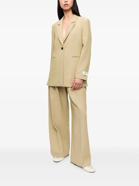 GANNI appliqué blazer - Neutrals