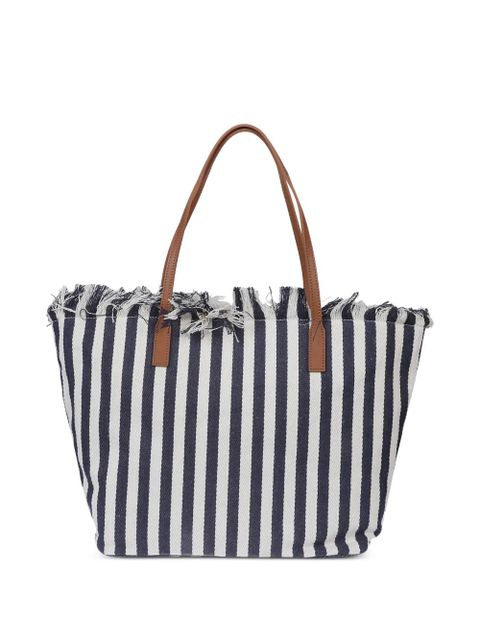 MC2 Saint Barth City Bag Mid Fringe striped shoulder bag - Blue - zdjęcie produktu nr 2