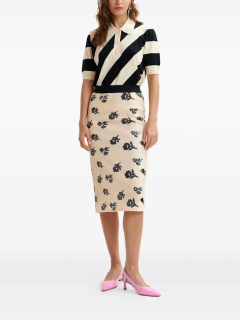 Essentiel Antwerp striped polo top - Neutrals - zdjęcie produktu nr 2