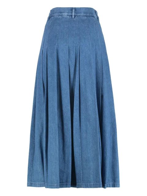 Weekend Max Mara pleated denim skirt - Blue