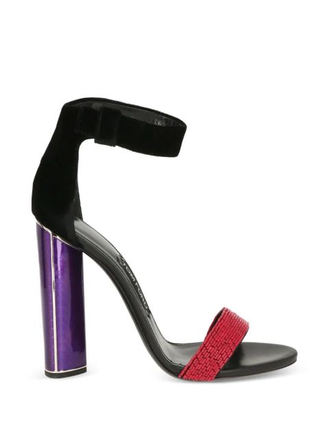 TOM FORD beaded-strap block-heel sandals - Black - zdjęcie produktu nr 1