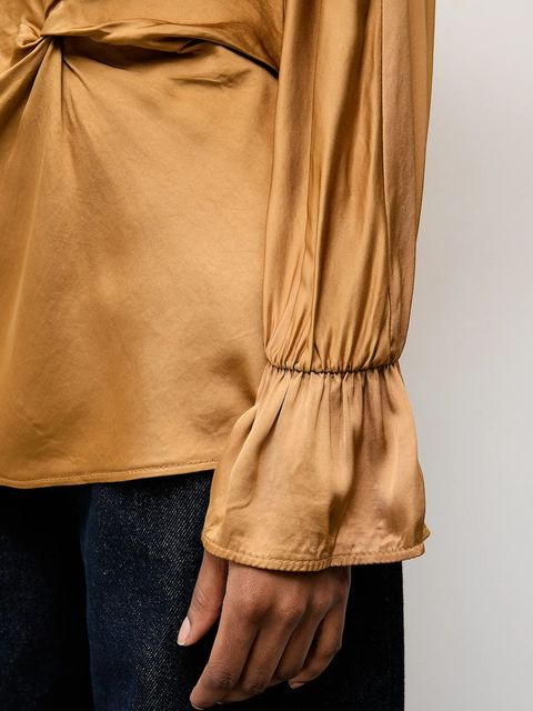 Answear.LAB bluzka damska kolor brązowy gładka