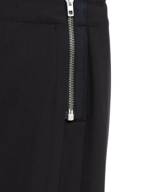 LEMAIRE zip-detail skirt - Black