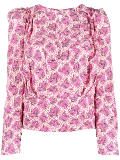 ISABEL MARANT Zarga blouse - Pink - zdjęcie produktu nr 1