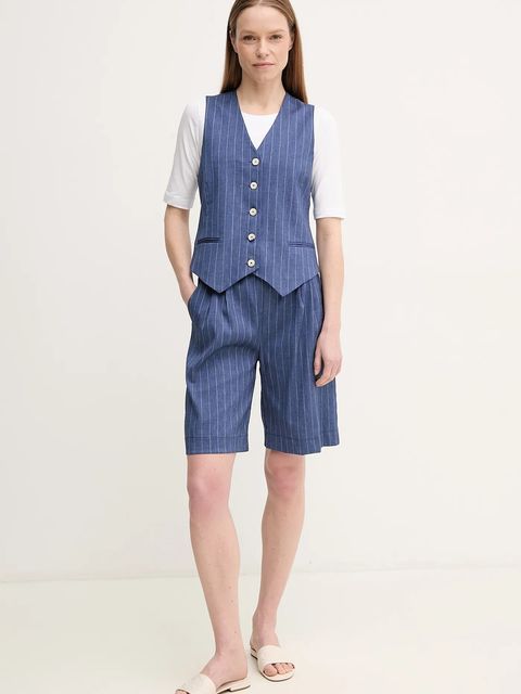 La Petite Française szorty z domieszką lnu SOLANGE