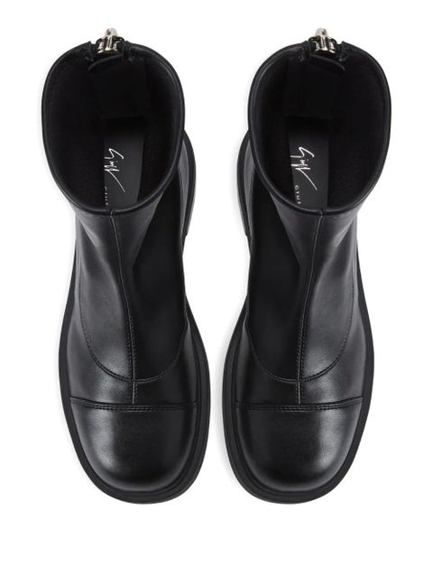Giuseppe Zanotti zip-detail platform boots - Black - zdjęcie produktu nr 2