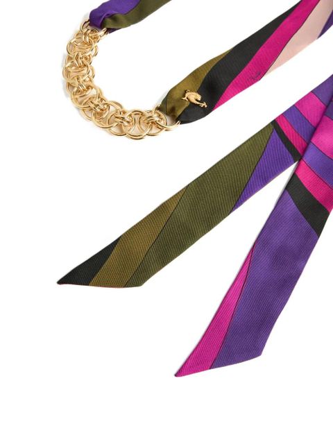 PUCCI Iride-print bandeau necklace - Purple