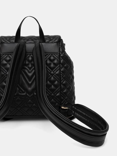 Love Moschino plecak damski kolor czarny mały gładki JC4119PP0NLA0000