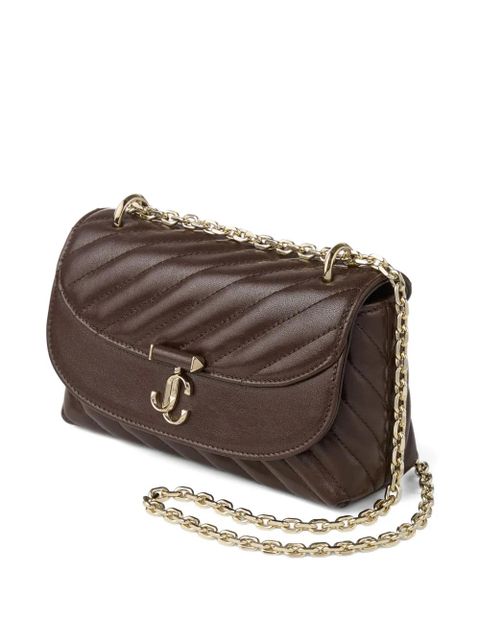 Jimmy Choo Curve S quilted crossbody bag - Brown