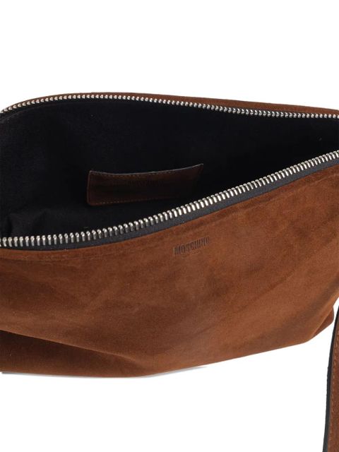 Moschino suede shoulder bag - Brown