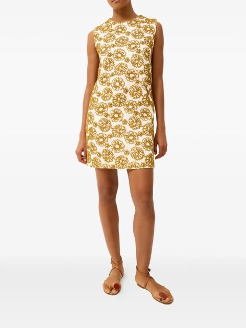 Marie Oliver Yvette floral-embroidered dress - White - zdjęcie produktu nr 2