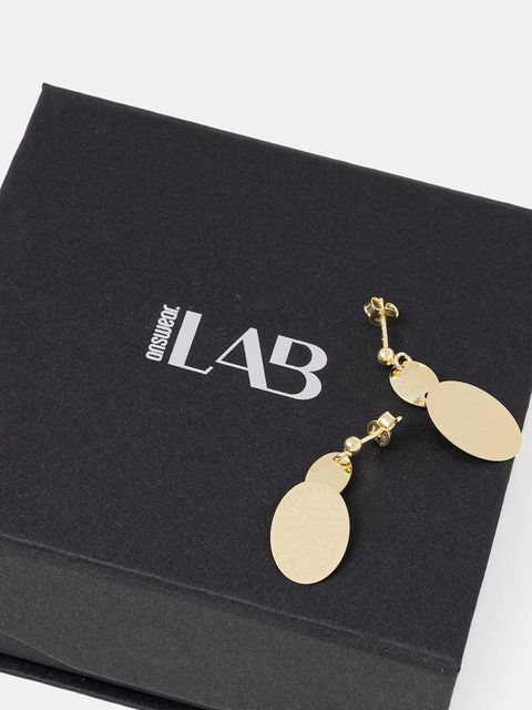 Answear.LAB kolczyki ze srebra 925 pozłacanego 18k złotem