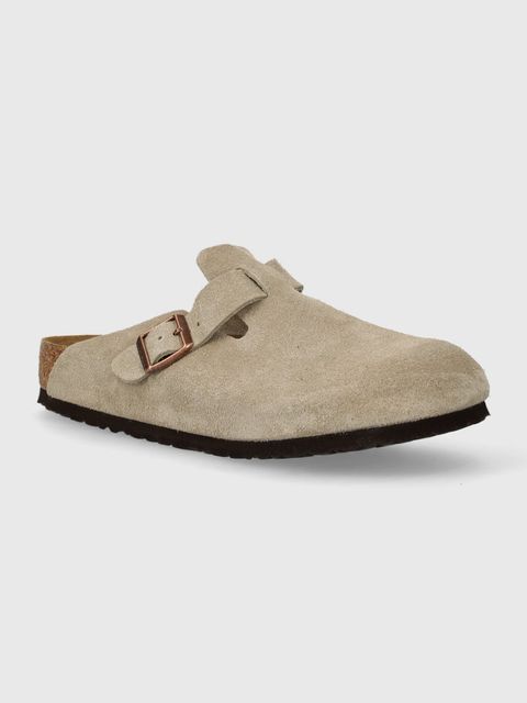 Birkenstock klapki zamszowe Boston - zdjęcie produktu nr 1