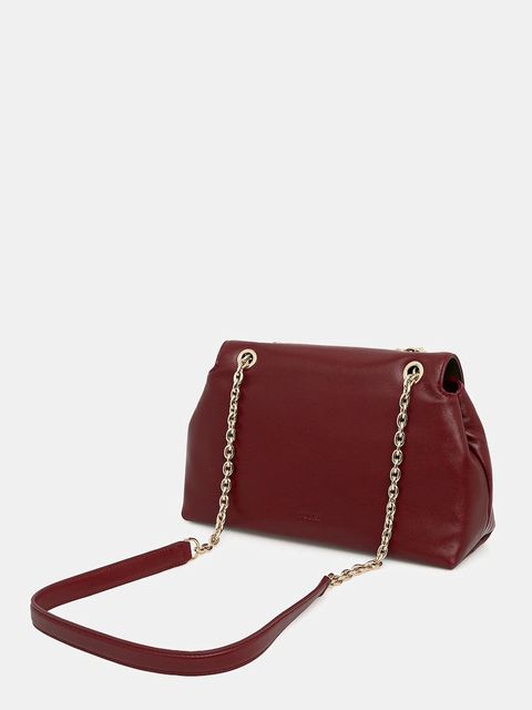 Furla torebka skórzana Nadia kolor bordowy WB01817 BX2269 0053S