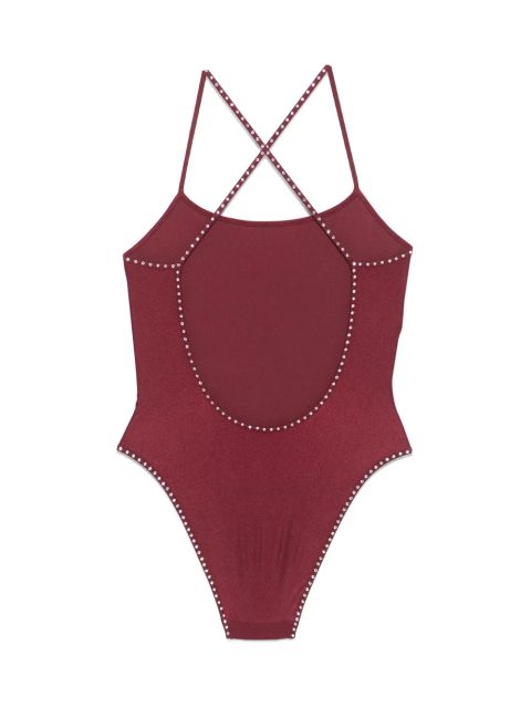 Oséree crystal-detail swimsuit - Red - zdjęcie produktu nr 2