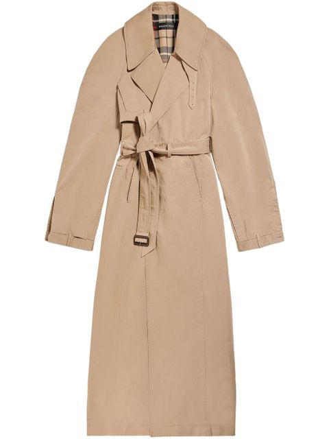 Balenciaga deconstructed-design trench coat - Neutrals
