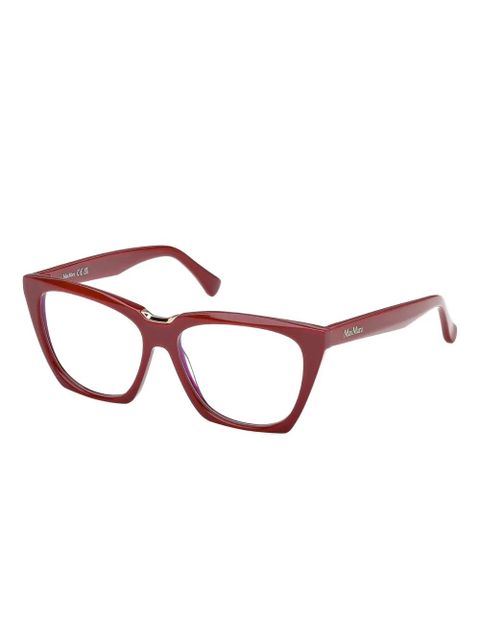 Max Mara Eyewear geometric cat-eye acetate frames - Red - zdjęcie produktu nr 2