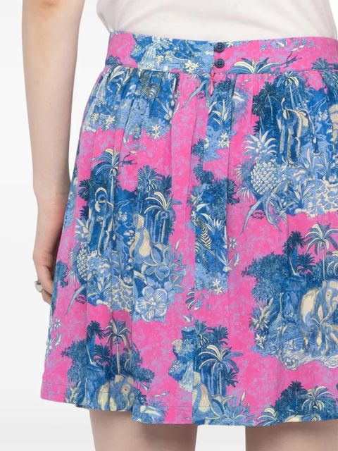 Zadig&Voltaire graphic-print midi skirt - Pink