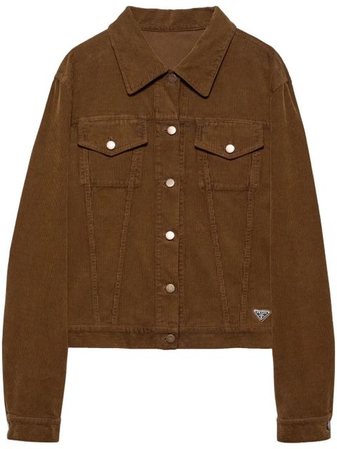 Prada corduroy blouson jacket - Brown - zdjęcie produktu nr 1