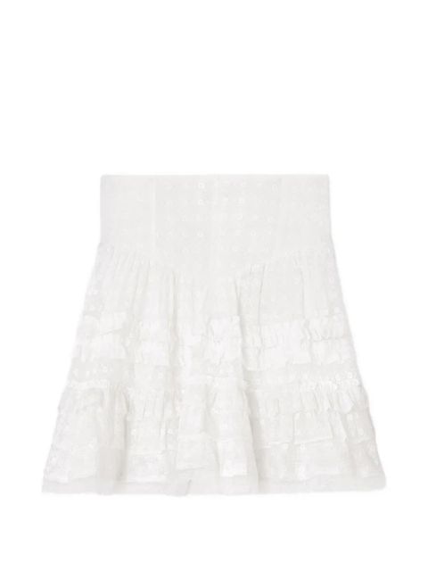 GANNI broderie-anglaise mini skirt - White - zdjęcie produktu nr 1
